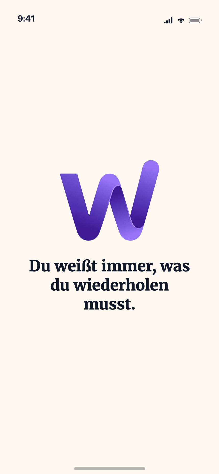 Abschlussbildschirm der Wizidoo-App
