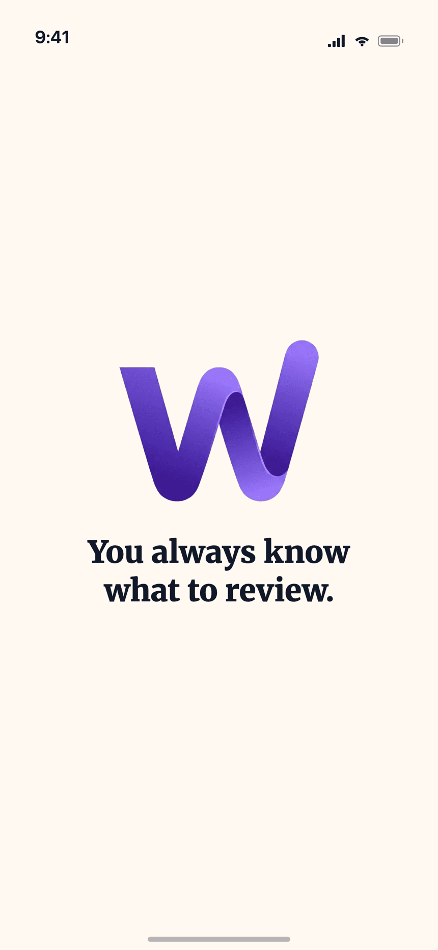 Final screen in the Wizidoo app