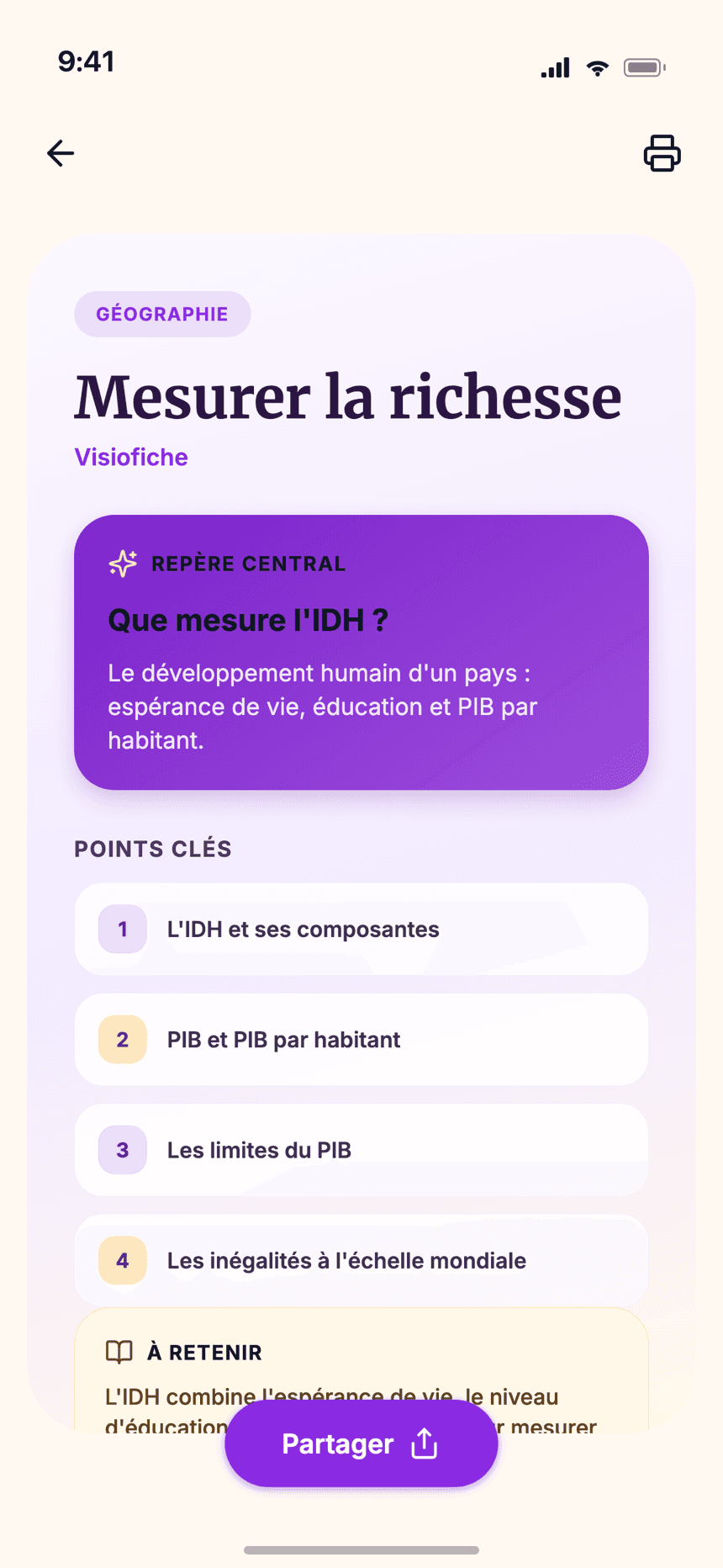 VisioFiche Wizidoo, cours transformé en visuel mémorable