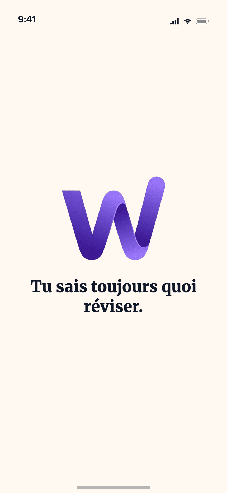 Écran final de l’app Wizidoo